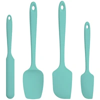 u taste 4pcs silicone kitchen spatula pastry cooking spatulas for cookies cake scraper smoother spatula baking accessories tools