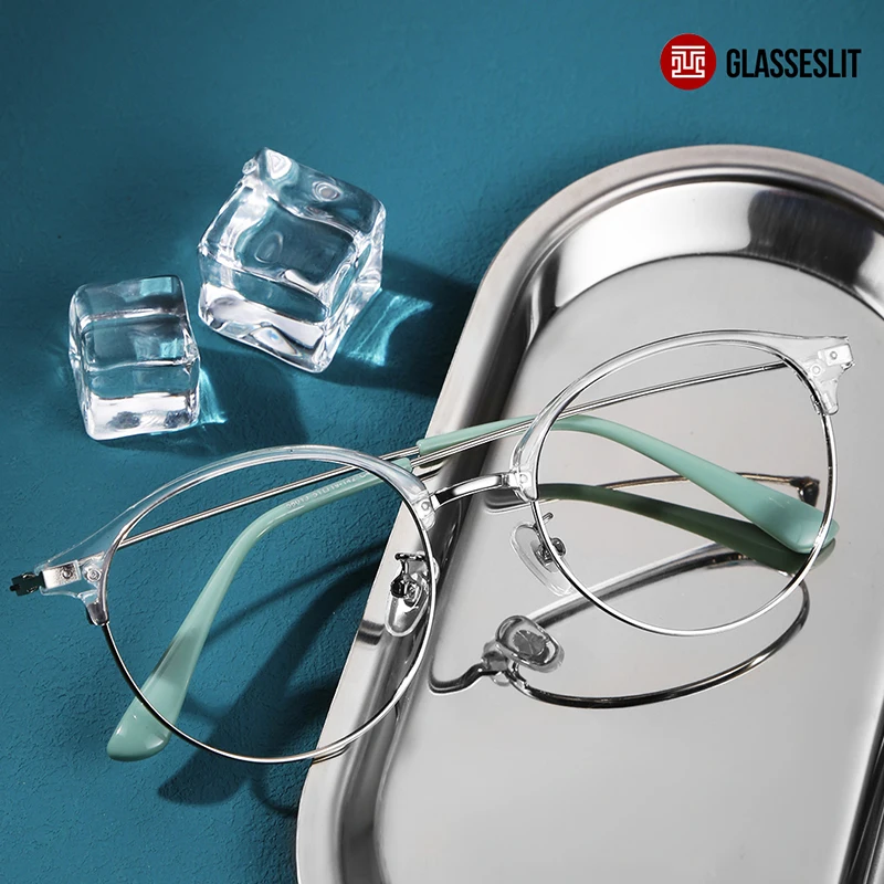 

Очки Glasseslit Browline оптические круглые очки в оправе прозрачные легкие очки с носоупорами полная оправа унисекс очки 200629
