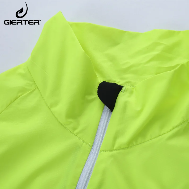 Светоотражающая велосипедная куртка GIERTER с длинным рукавом Мужская ветровка