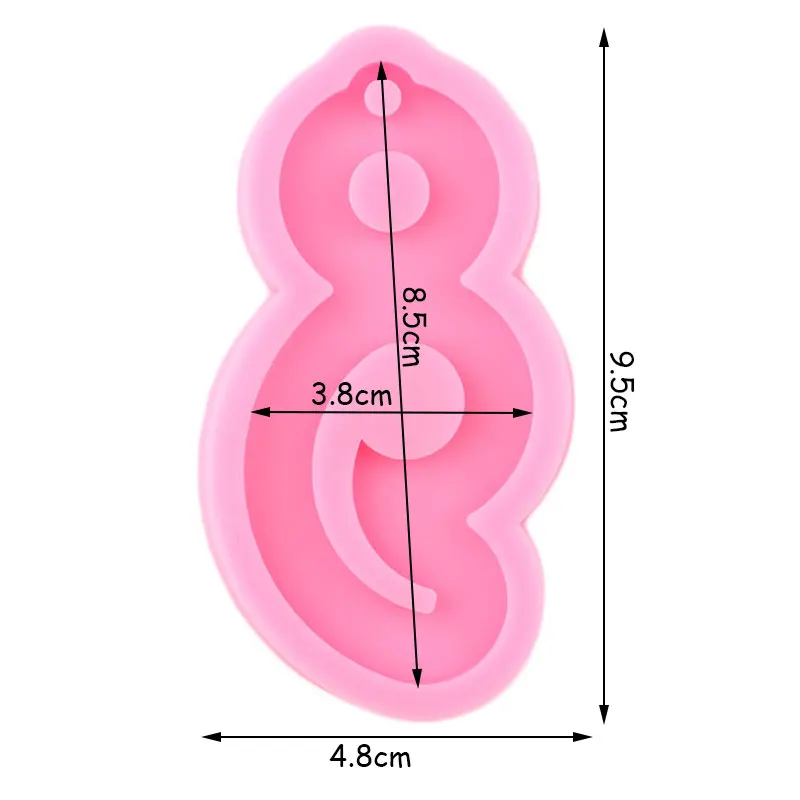 Блестящая форма в форме сердца полудвухколонной формы силиконовые серьги