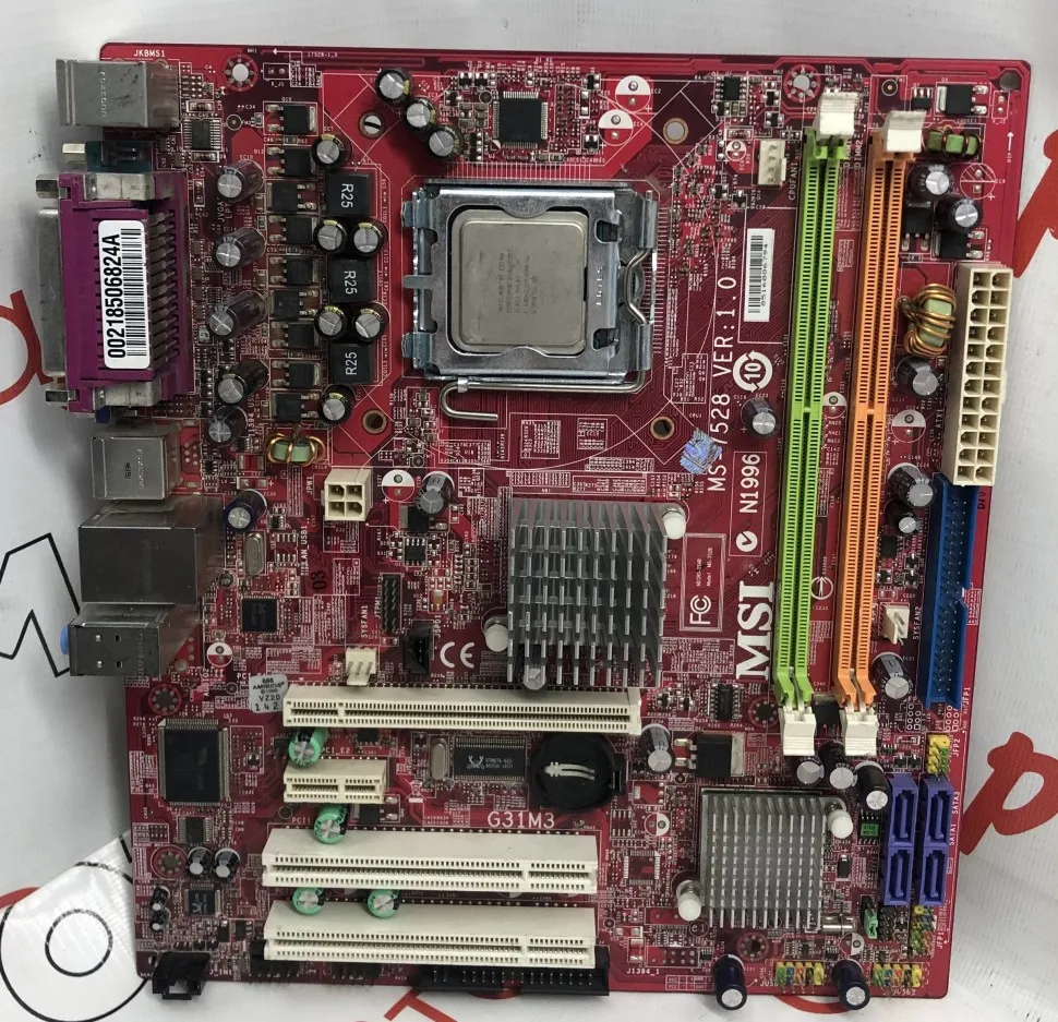 MSI G31M3 F (7528BB 010) Motherboard socket 775 + CPU|Материнские платы| |