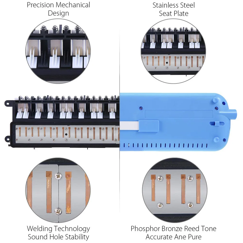 Ticon 32 клавиши мелодика Фортепиано стиль Клавиатура музыкальные Аккордеоны