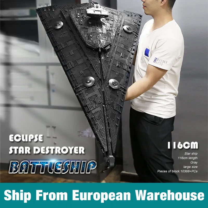 

Форма король 21004 Звездный план MOC Eclipse-класс Дред со всеми моделями интерьера, строительные блоки для детей, рождественские подарки