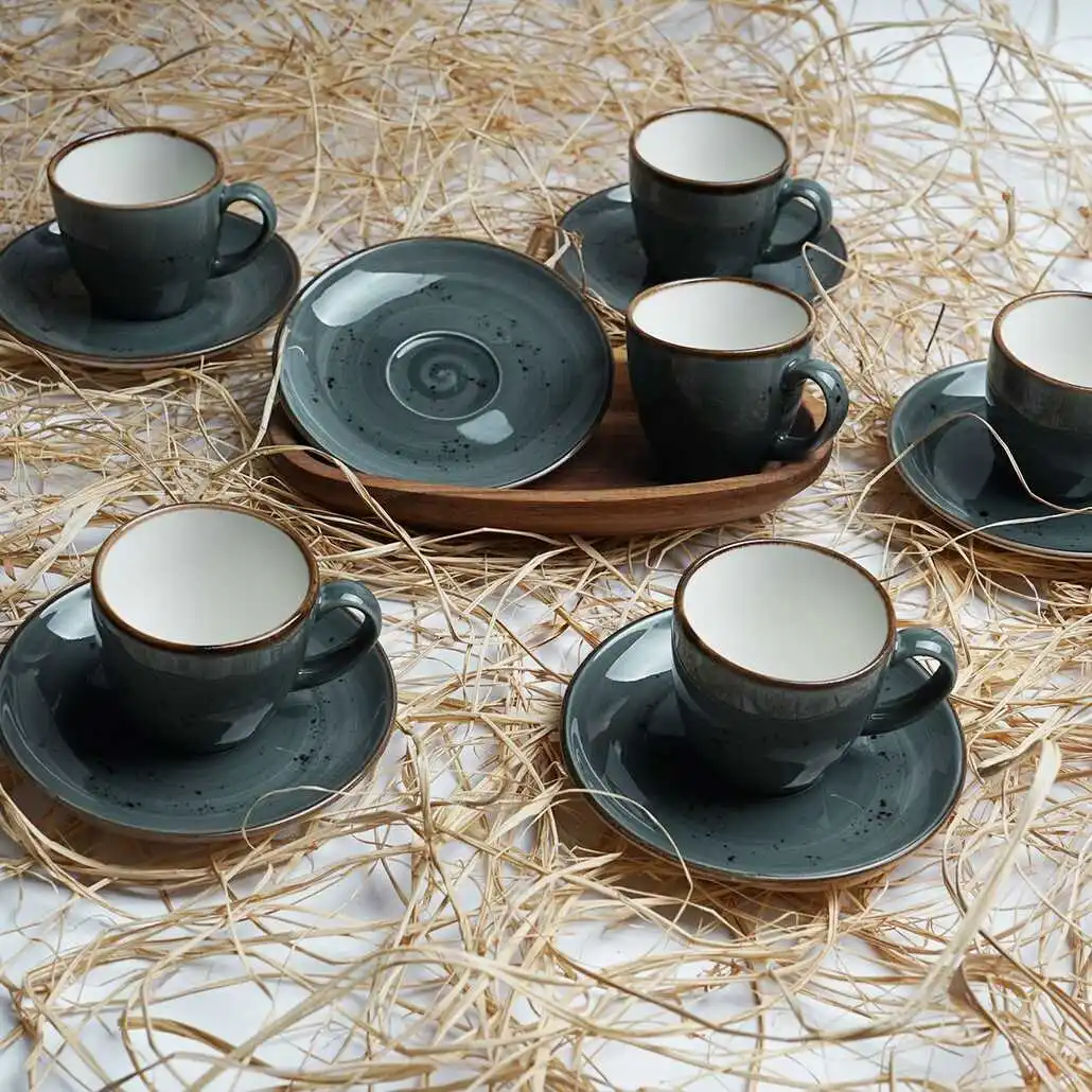 

Чашка для кофе по-турецки Set, антрацитовый зеленый 6 шт.