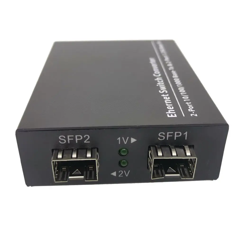 Ethernet-коммутатор 1 25G гигабитный волоконно-оптический медиа-конвертер 2SFP порт 2RJ45