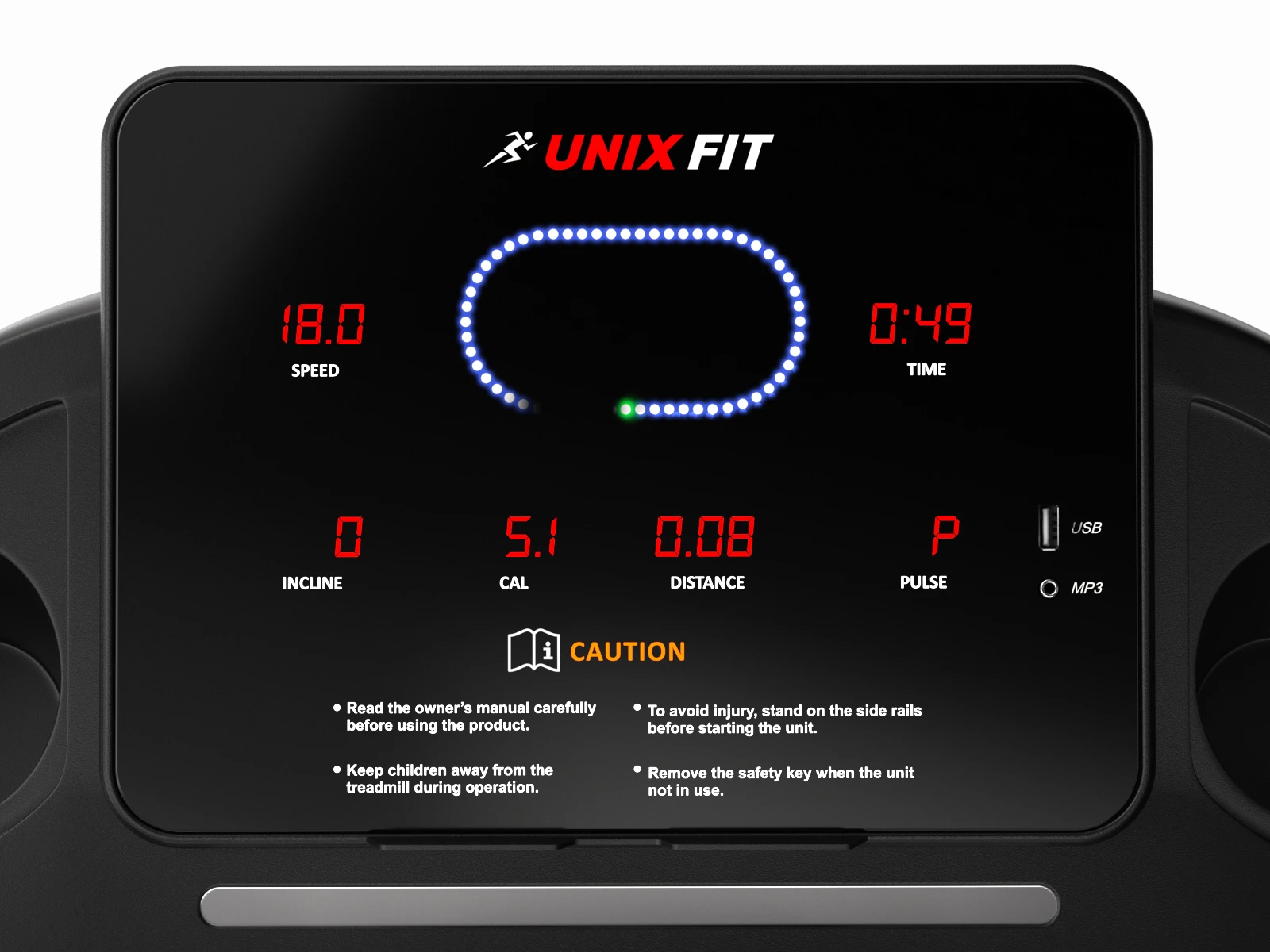 Беговая дорожка UNIXFIT ST-630R Black домашняя беговая спорт фитнес | Спорт и развлечения