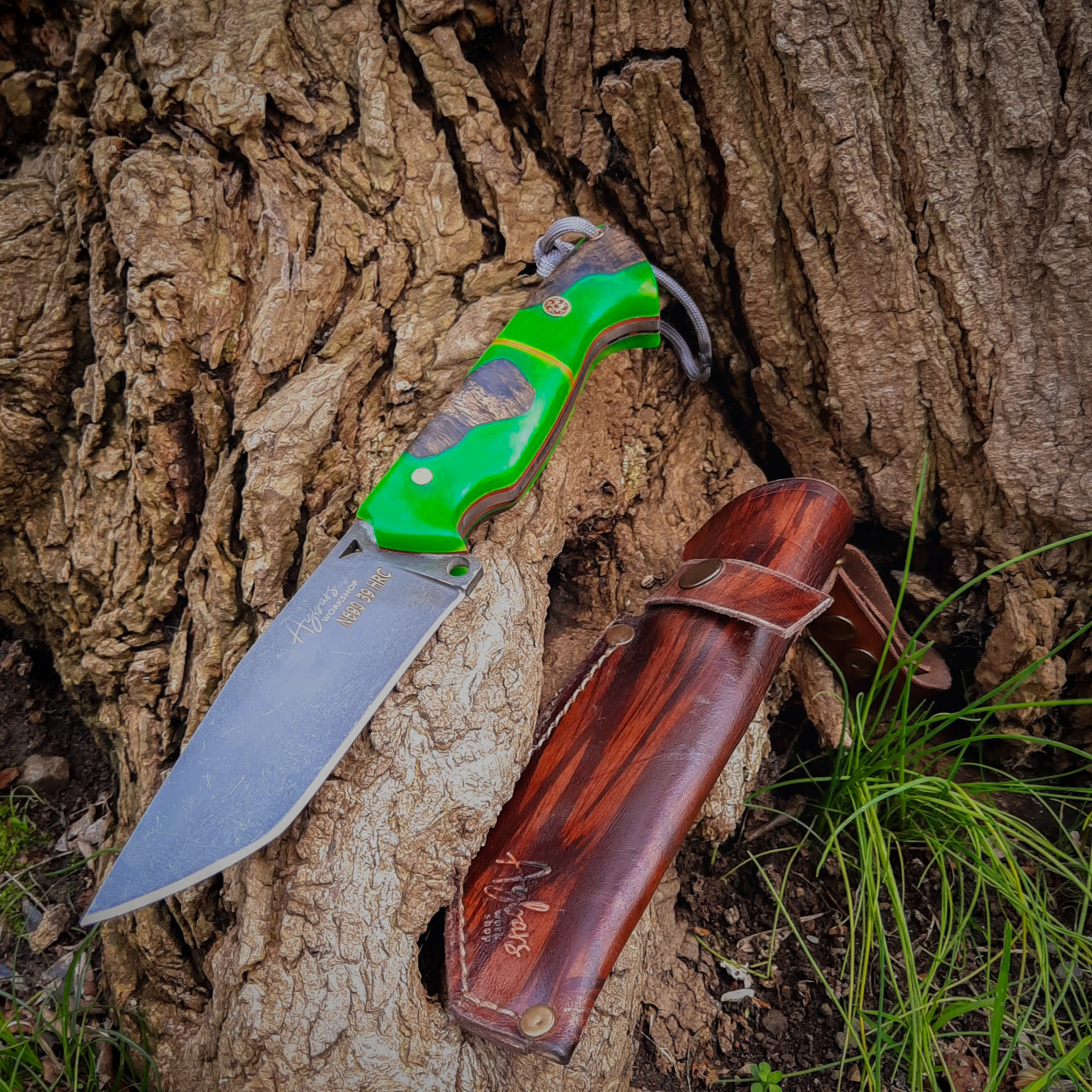 

Охотничий нож ручной работы YUTPA N690 с фиксированным клинком, 59HRC, для выживания на природе