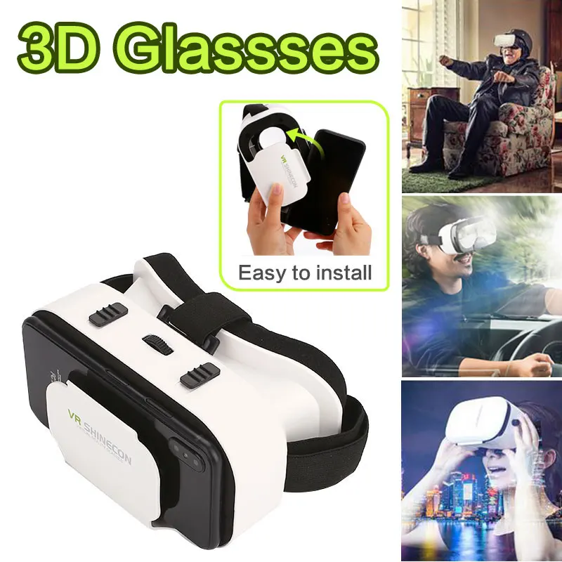 VR Shinecon шлем 3D очки Виртуальная реальность для смартфона Смартфон Гарнитура Wirth Viar