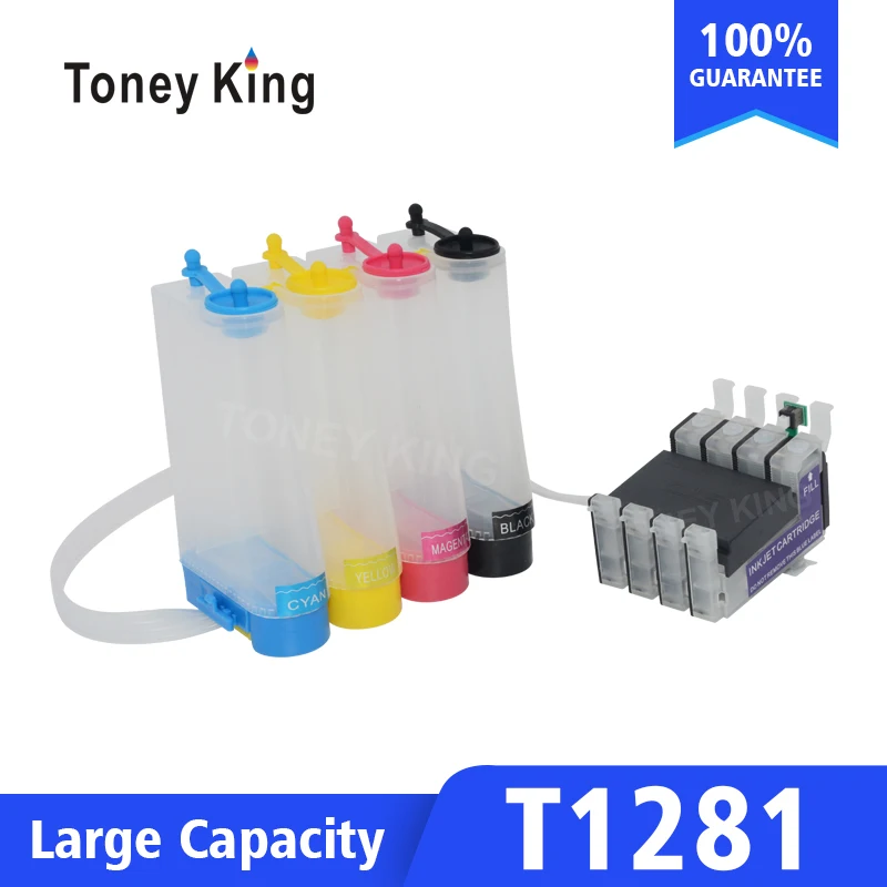 Комплект непрерывной системы чернил Toney King T1281 для принтера Epson Stylus S22 SX125 SX130 SX230