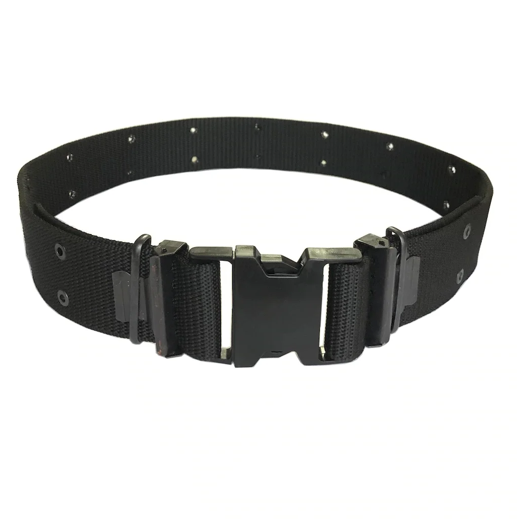 

BLACK WOVEN PERFORATED CARTRIDGE BELT