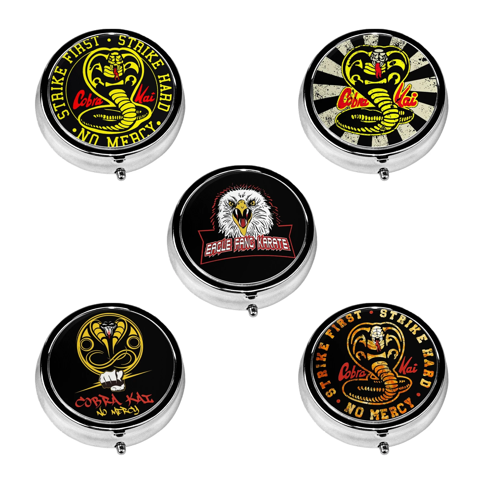 

Cobra Kai Portable Travel Pill Box Medicine Case Pill Organizer Box Pill Case for Pills/Vitamin/Fish Oil