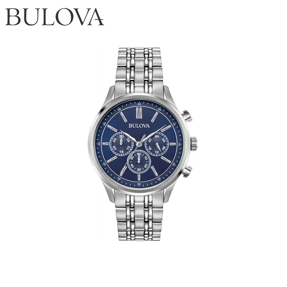 Наручные часы Bulova 96A210 мужские с кварцевым хронографом на браслете|Кварцевые
