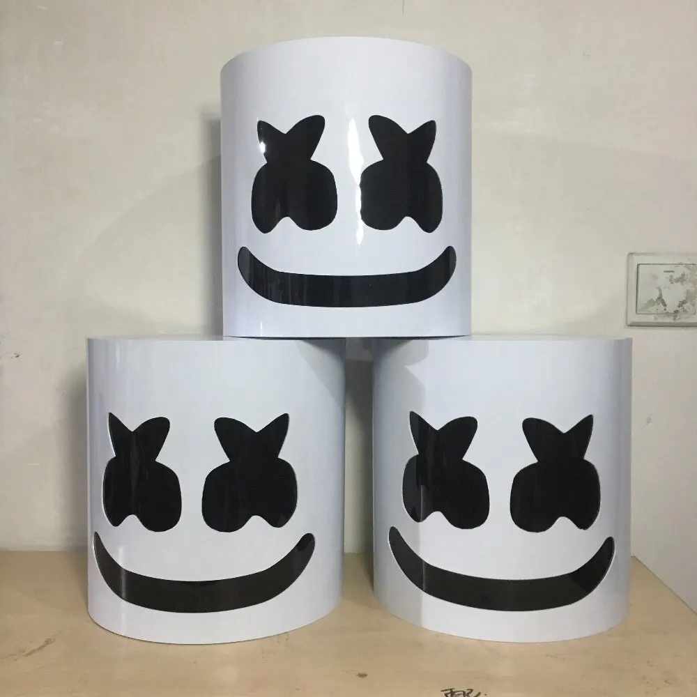 ПВХ DJ Marshmallow маска Marshmello шлем ночной клуб Диско сценическое шоу Танцевальное представление высокое качество