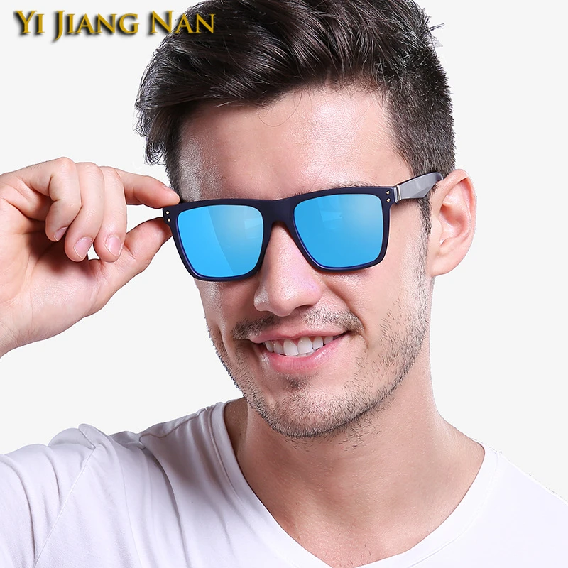 Мужские поляризованные очки Квадратные Зеркальные по рецепту для вождения