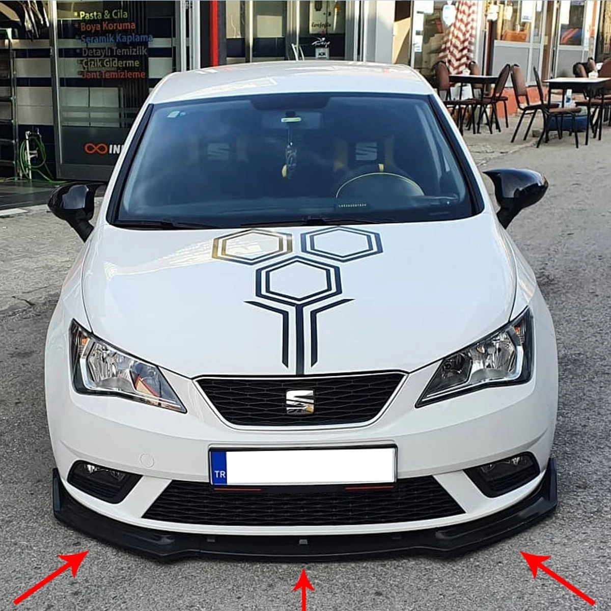 Аксессуары для сиденья Ibiza MK5 2009 2010 2011 20122013 2014 2015 2016 бампер автомобиля губа 3 шт.