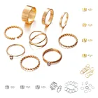 Набор колец из 2 предметов креативная личность бабочка панк парное кольцо