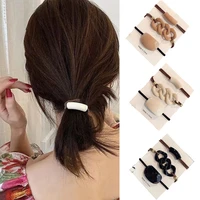 3 pcs hair scrunchies for women korean sweet cute headwear ponytail holders headband rubber bands hair ropes girls hair ties