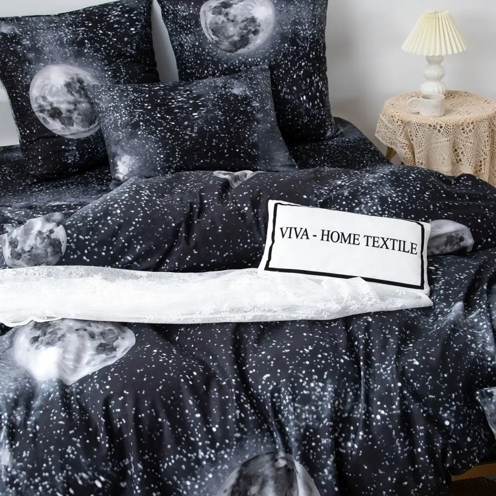 Постельное белье для дома космос хлопок и полиэстер сатин евро 1 5 спальное | Дом