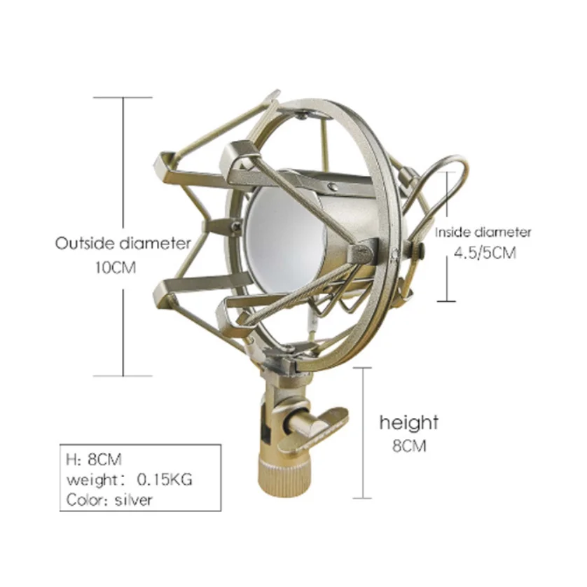 Паук для микрофона металл держатель микрофонный металлический антивибрационное