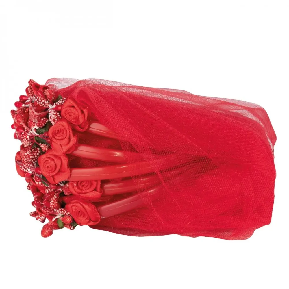 Хна невесты корона цветения 10 шт красный|Свадебные вуали| |