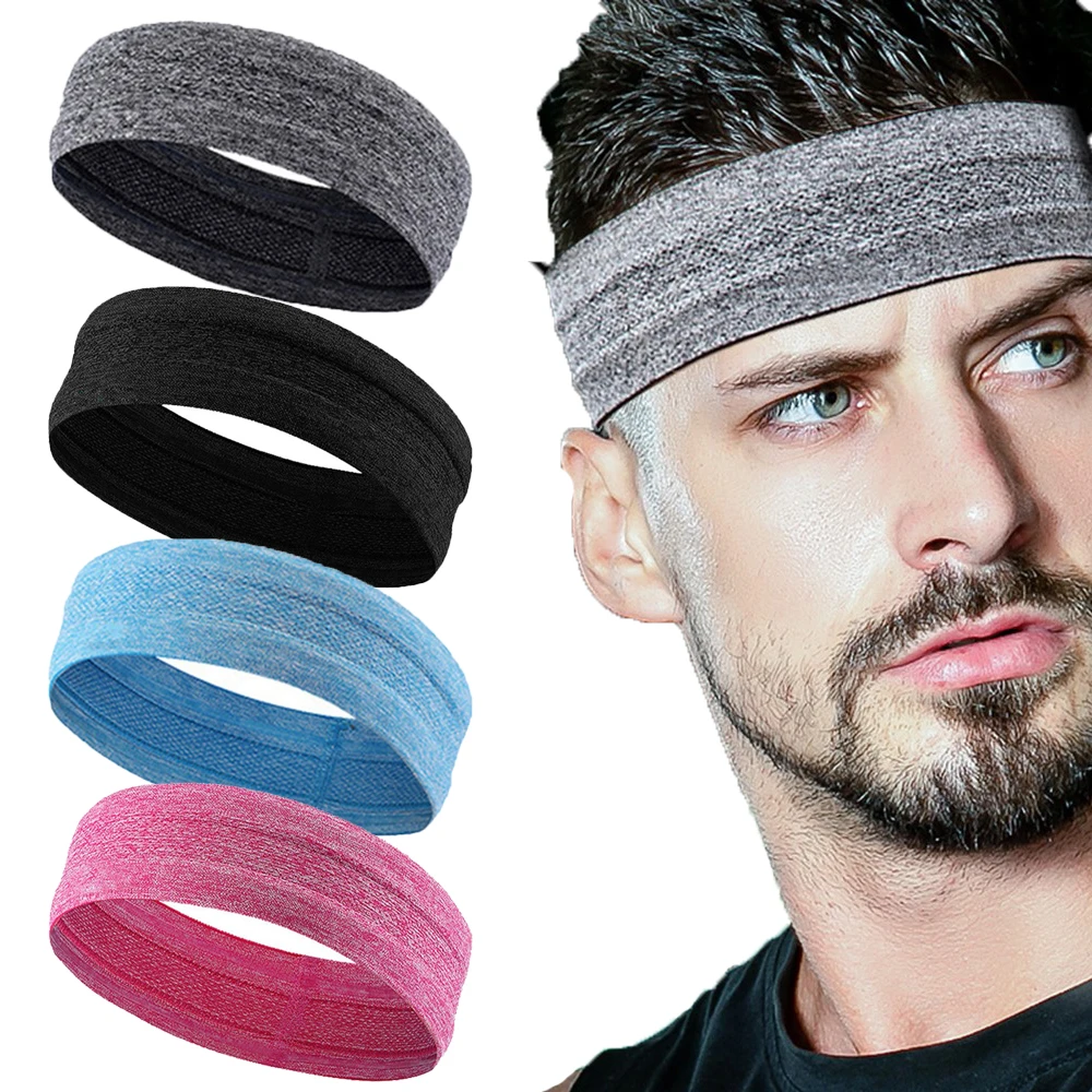 

Headband Portable Fitness Hair Bands Outdoor Sports Man Woman Hair Wrap Brace Elastic Cycling Yoga Running Exercising Sweatband