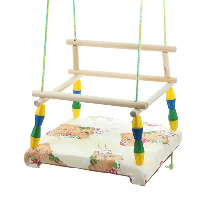 Качели детские с мягким сиденьем (комплект из 2 шт) | Игрушки и хобби