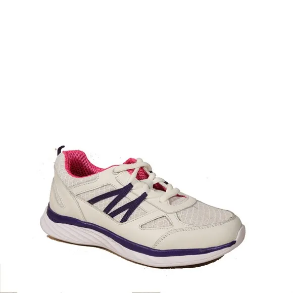 

Forelli Women Stretch White Purple Sport Shoes 54803 Made in Turkey Sneaker Slipper Sandal Anatomical Shoes Expert