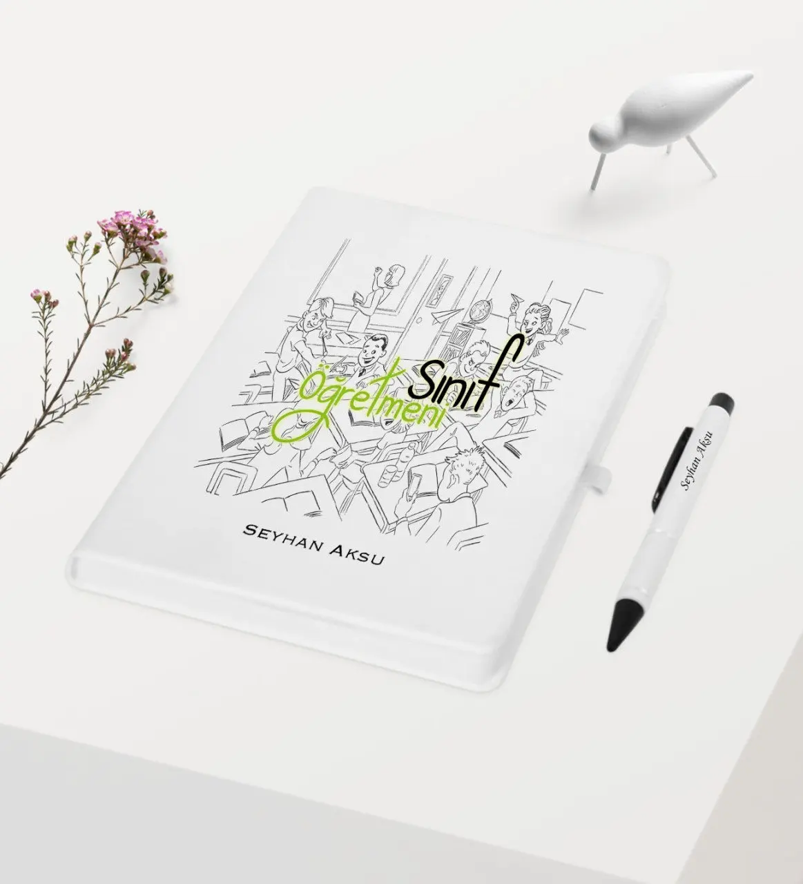 

Personalized Class Teacher Themed White Notebook Pen Gift Set-4