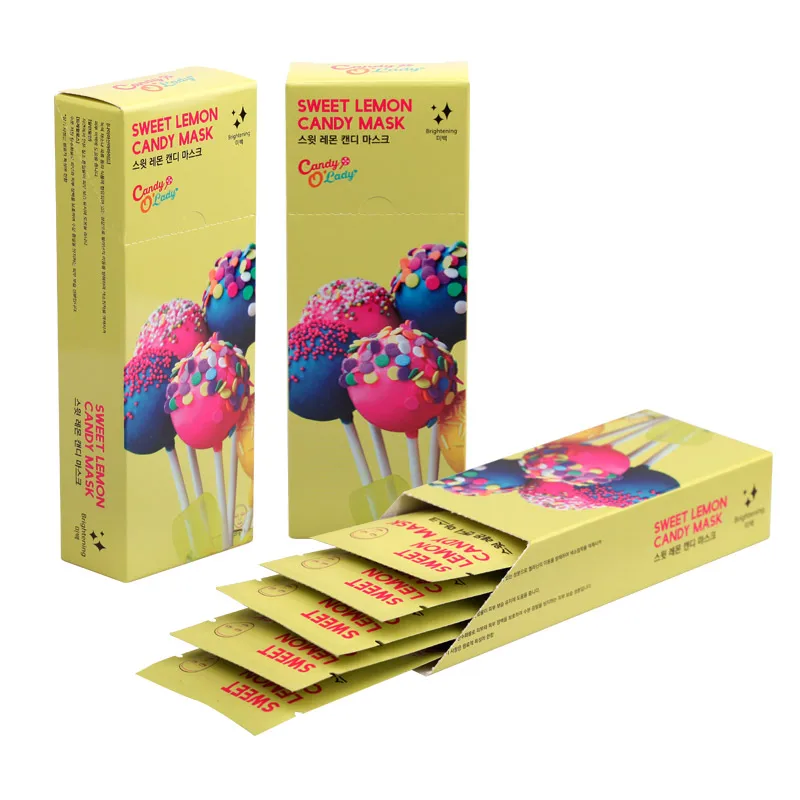 Маска для лица Сладкая лимонная конфетная маска [5ea] женские маски Candy O'