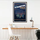 Картина на холсте Dunder Mifflin для ТВ-шоу, настенные картины, винтажный офисный постер для путешествий, декор для гостиной