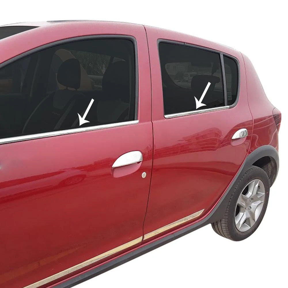 

Dacia Sandero Stepway Chrome Window Frame Trim 4 Piece Stainless Steel (2012-)