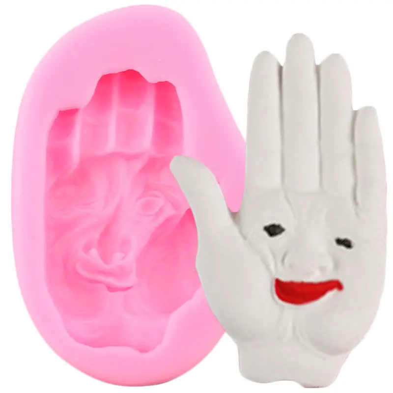 

Hand Halloween Silicone Mold Grimace DIY Cupcake Topper ​​Chocolate Fondant Mould Cake Decorating Tools Resin Clay Candy Molds