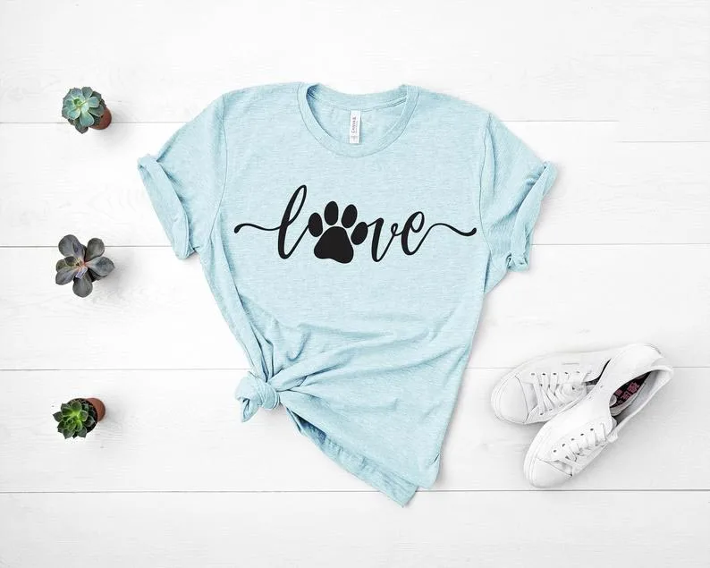 

Футболка хлопковая в стиле унисекс с надписью «Stay True love Paw Fahion Tumblr»