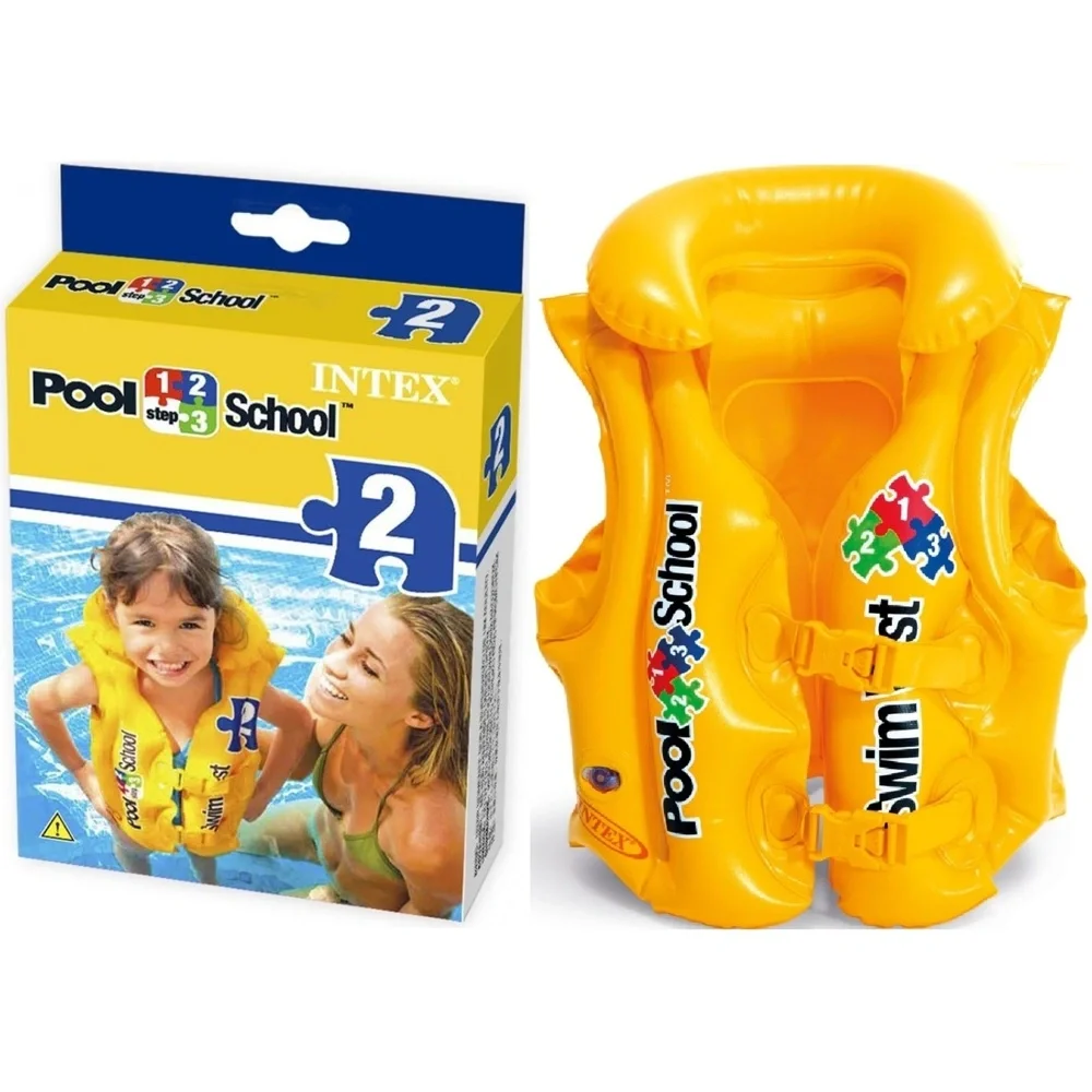 Inflatable Floatation Life Jacket Light Buoy Baby Swimming Vest Infant Swim Circle Toddler Newborn Float Trainer Ring baby toys | Спорт и