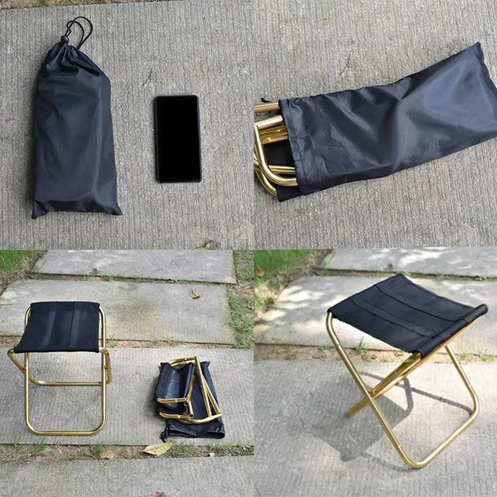 Складной стул для кемпинга, Сверхлегкий стул для рыбалки, походов, Silla Plegable, открытый сад, барбекю, пляжное кресло, стул, офисная мебель для дома - Цвет: as picture
