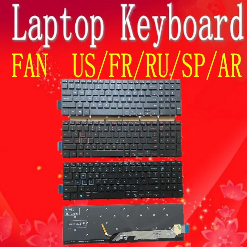 

Для ноутбука Dell G3 3590 3579 3779 3593 G5 5500 G7 7588 7570 7580 7587 клавиатура