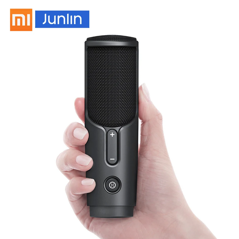 Xiaomi Mijia JUNLIN, проводной цифровой микрофон, с шумоподавлением, портативный, в режиме реального времени, для возврата ушей, HD, с 3,5 мм аудиокабелем