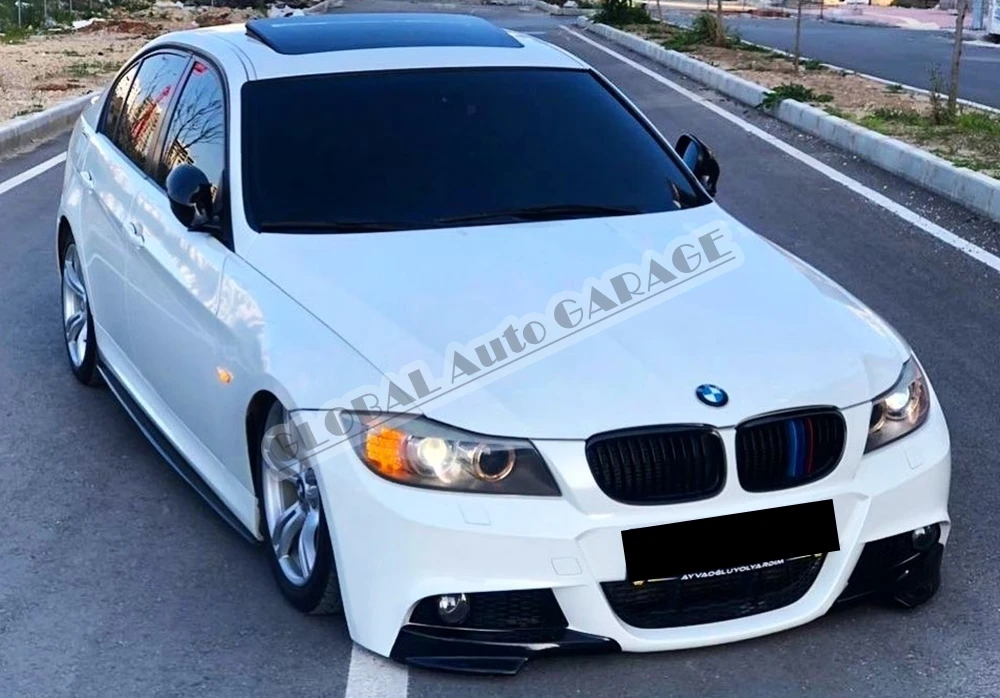 Сплиттер для переднего бампера BMW E90 M Tec 3 Series угловой клапан 2004 2005 2006 2007 2008 2009 2010 2011