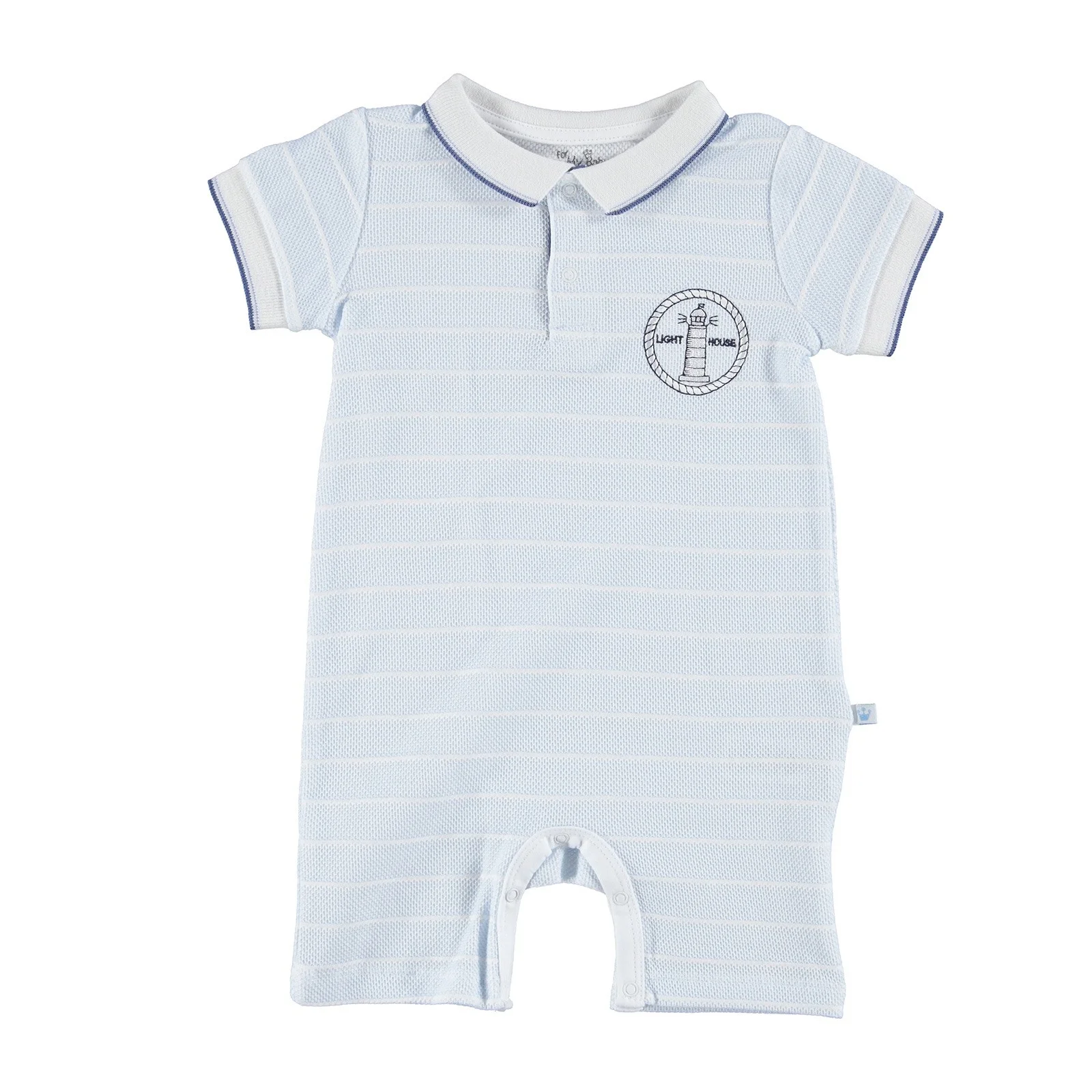 Ebebek For My baby boy Marin Polo короткий комбинезон с воротником и карманами| |
