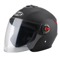 unisex electric motorcycle helmet single lens half helmet four seasons scooter helmet anti fog visor helmet protective cap male