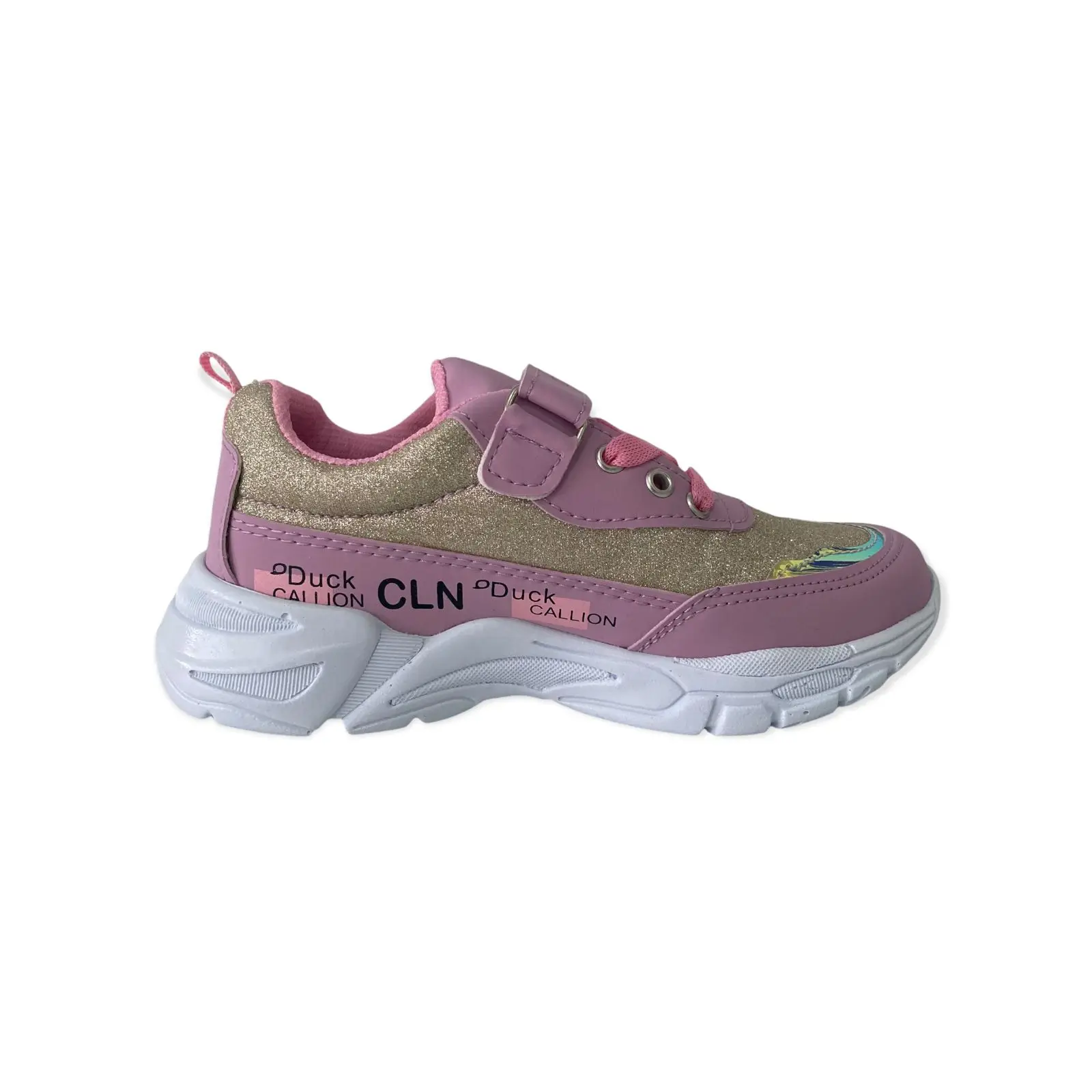 

Children's shoe Callion 2021 new season girl chic design faux leather gold design orthopedic daily soft quality casual sneaker