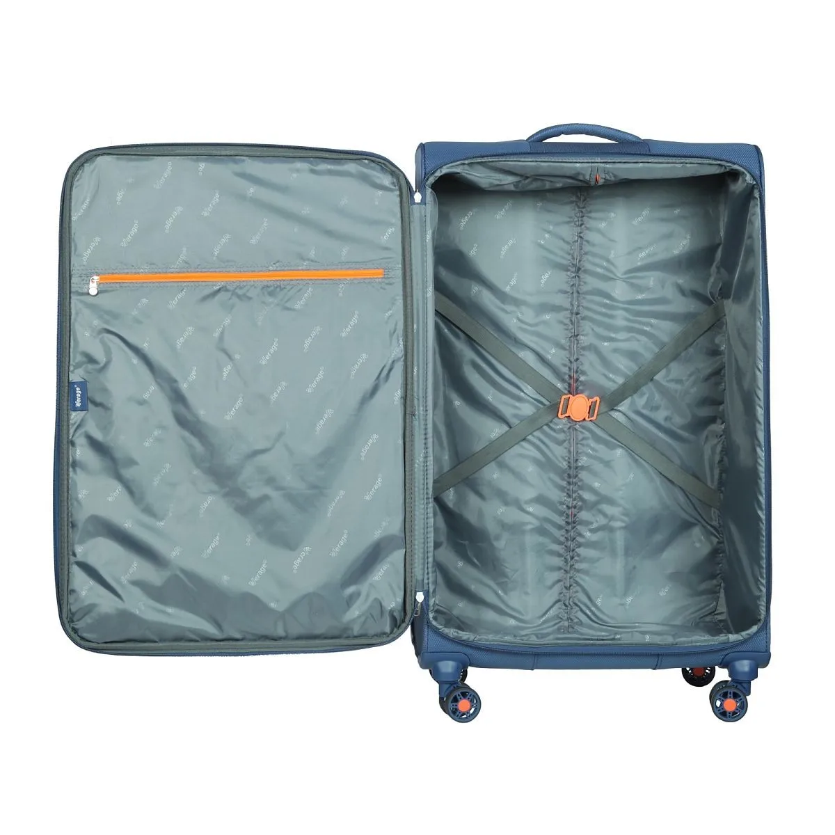 Suitcase retail gm15089w28 fabric case with expander ultra light silent wheels combination lock durable materials |