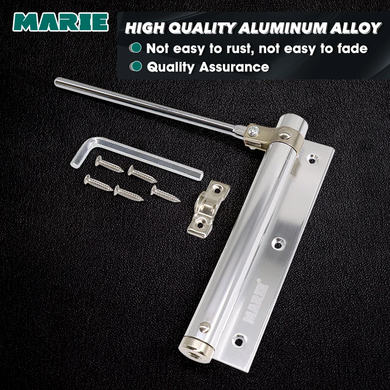 MARIE 1 шт. Надежный алюминиевый Дверной доводчик Регулируемая поверхность