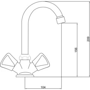 Gross Aqua Astra Shell Mixer (6740045C - B06) kitchen tools Sink faucet tap Faucets Fixture Home Improvement | Обустройство дома
