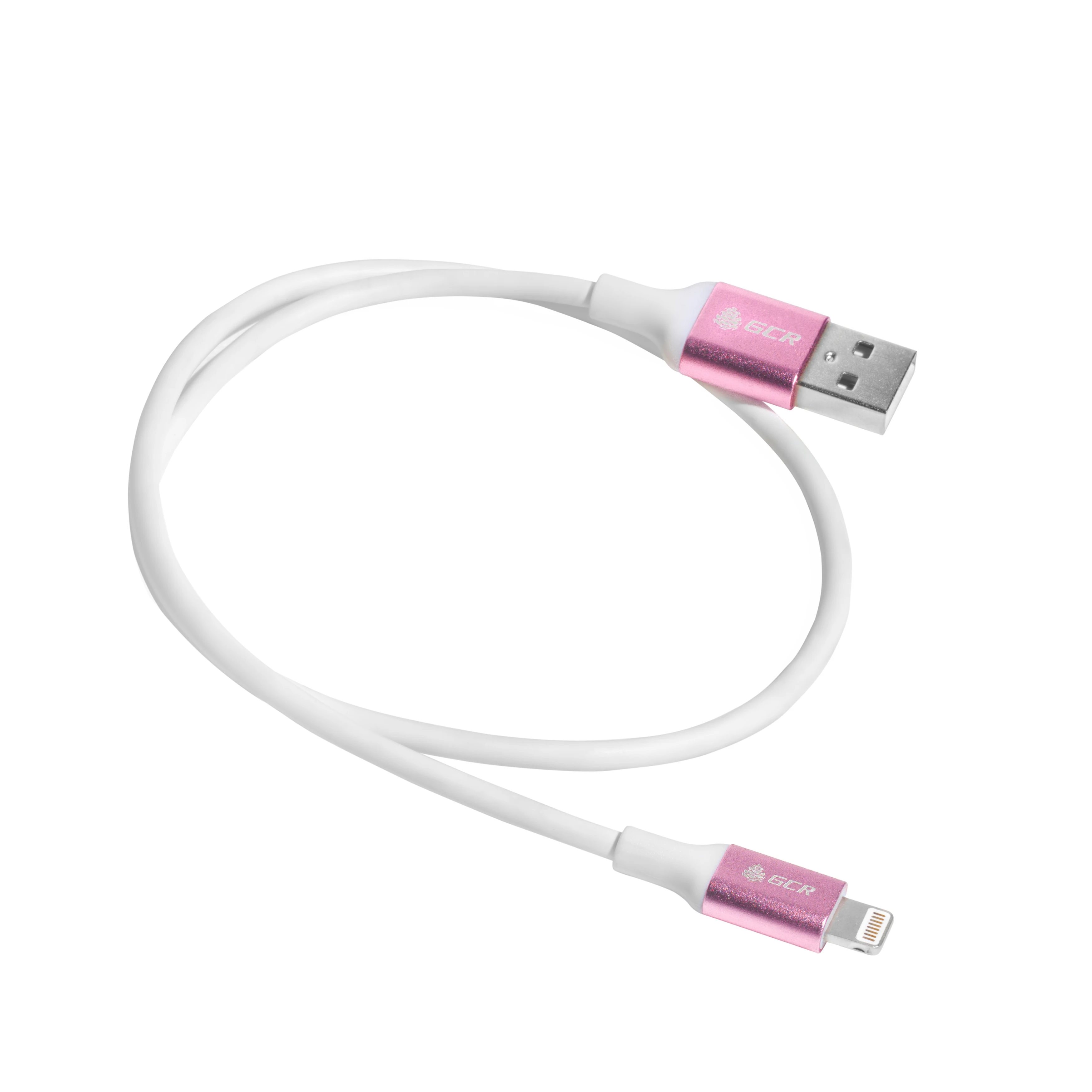 GCR iphone Charging cable for USB 0.5 M 5/6/7/8 / X MFI White AL Case Pink | Мобильные телефоны и аксессуары