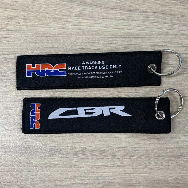 JDM автомобильный брелок с нейлоновой вышивкой для бирки HRC шнурок Hellaflash Honda DreamWing