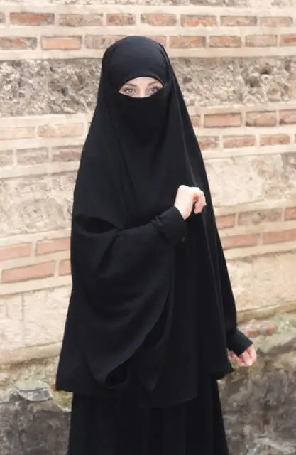 

Muslim Women For Single Piece Testtr Linen Abaya Prayer Gown Veiled Top Made In Turkey