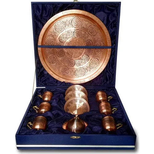 Братья Медь винограда вышитые в Газиантеп (ручная работа) 6 личности чашка для