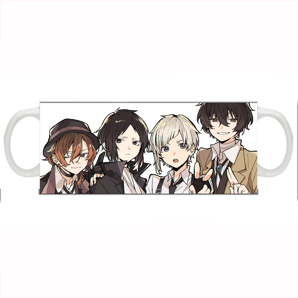 Кружка керамическая аниме Бродячие псы Bungou Stray Dogs Дазай Чуя Рюноске Великий из