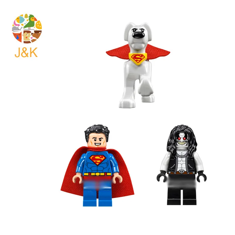 76096 219 шт Супер Герои серии Krypto Team-up Lobo Бэтмен модель строительные блоки кирпичи